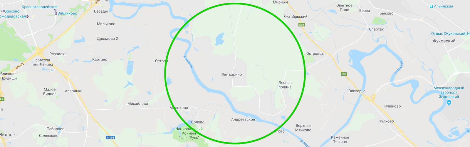 Карта Московской области